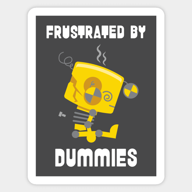 Frustrated by Dummies Sticker by novaiden